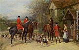 Heywood Hardy Famous Paintings - The Stirrup Cup